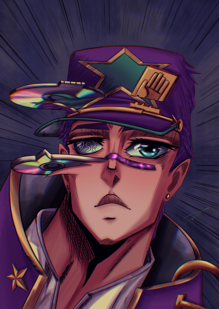 Illustration Jotaro Kujo Stone Ocean