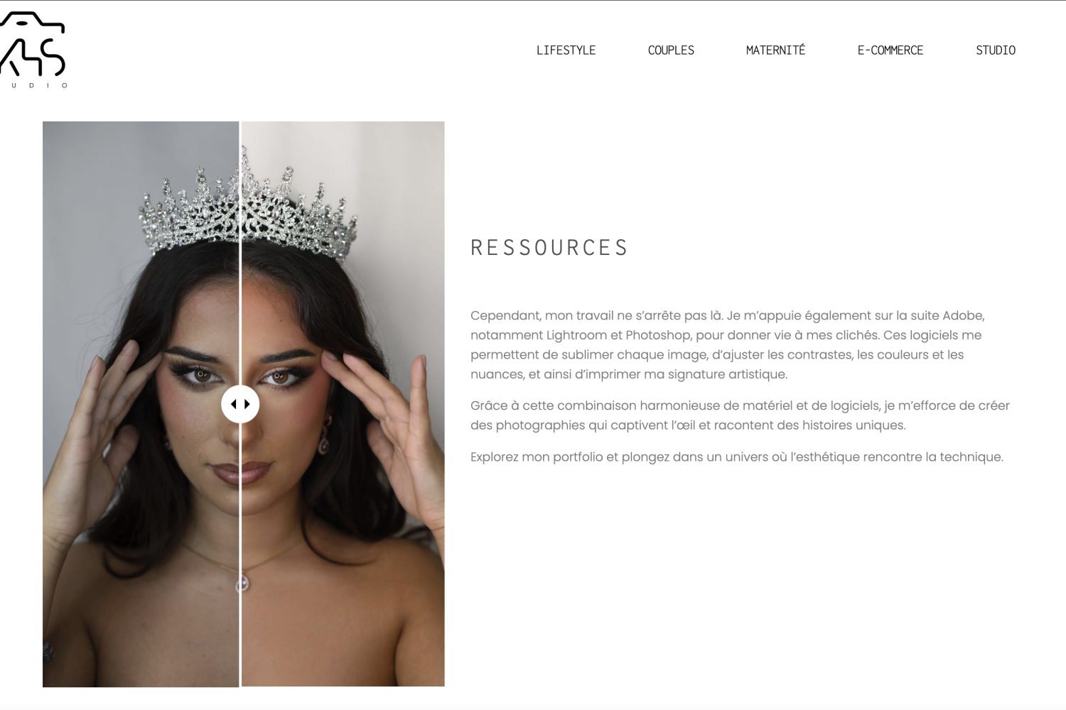 Deuxième Section Page "Ressources & Matériels" - KHS STUDIO