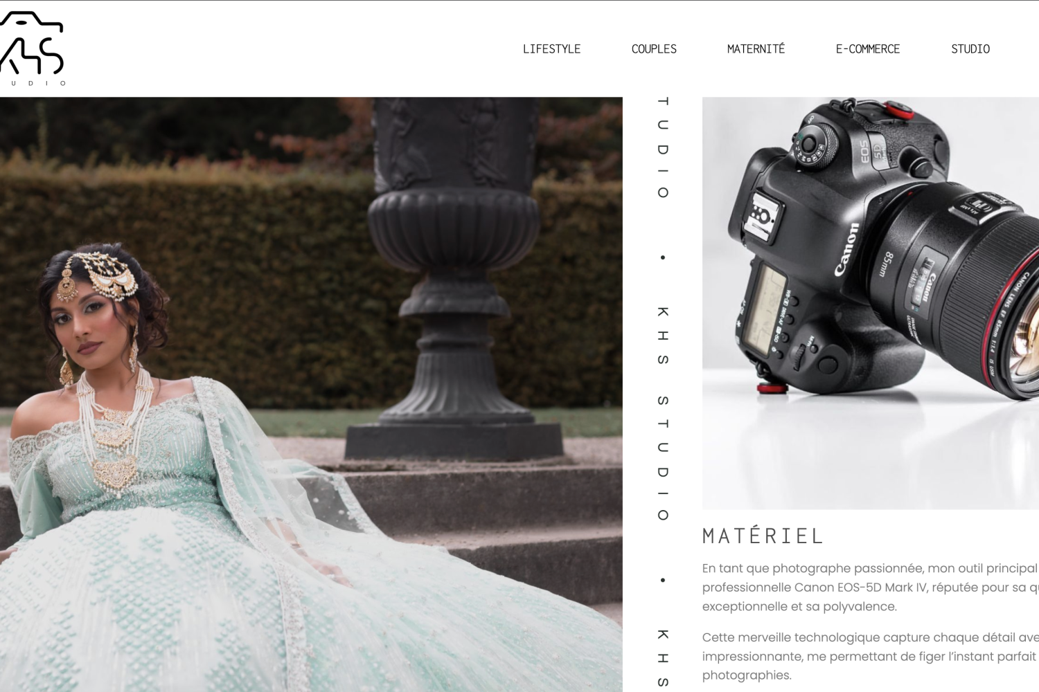 Première Section Page "Ressources & Matériels" - KHS STUDIO